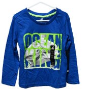 Wholesale - BOYS SIZE 4-7 OCEAN KING L/S SCREEN T-SHIRT C/P 24